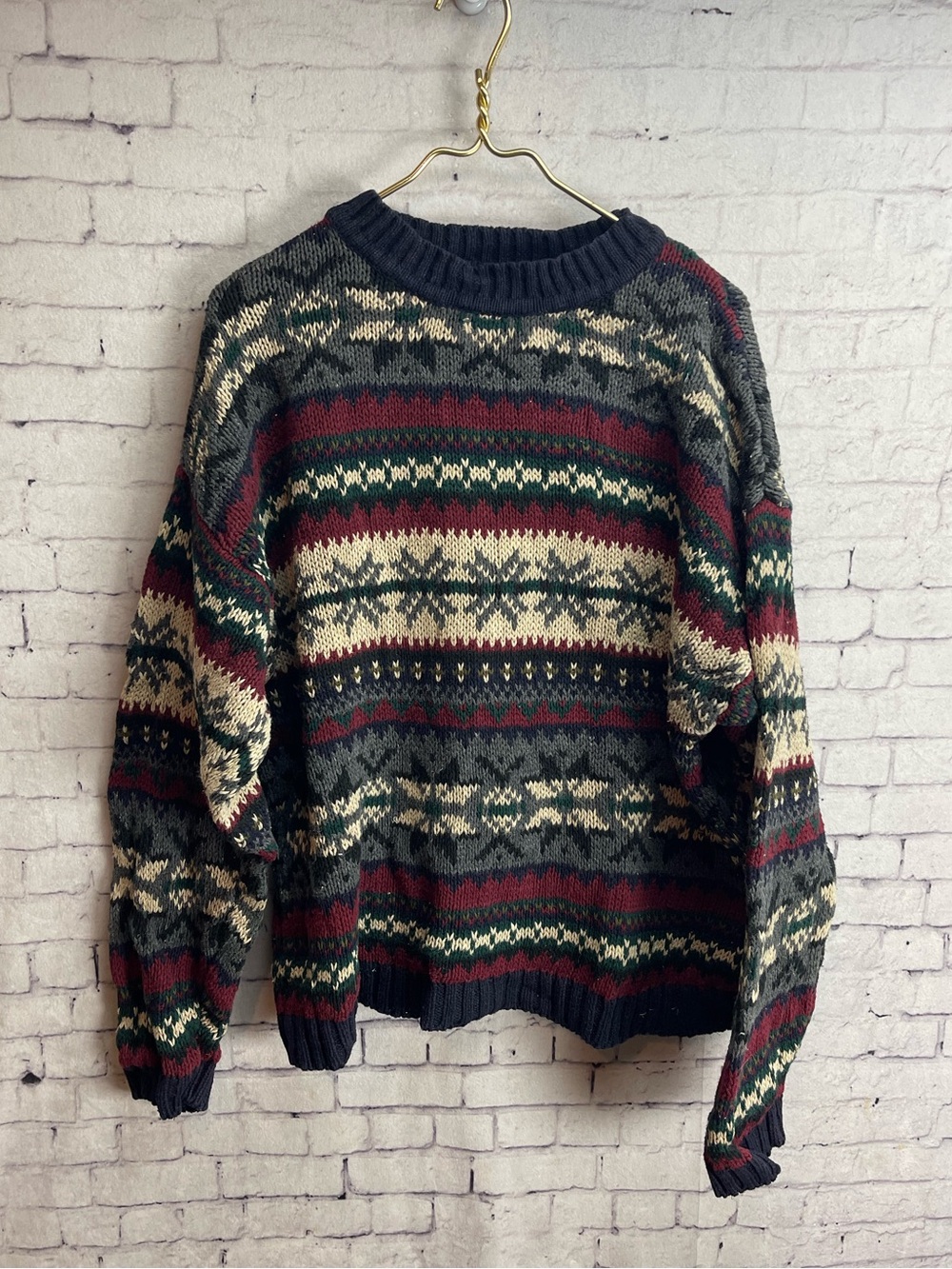 Abercrombie and Fitch vintage 1990’s fair isle grandmacore sweater size medium
